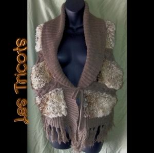 *5 for $30* LES TRICOTS FAUX FUR SWEATER VEST